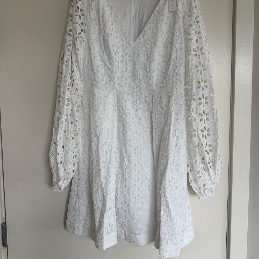 NWT Trina Turk Grazia White Eyelet Lace Dress